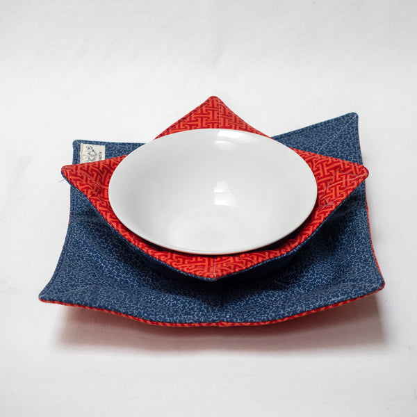 Bowl and Plate Cosy Set (Assorted Colours)