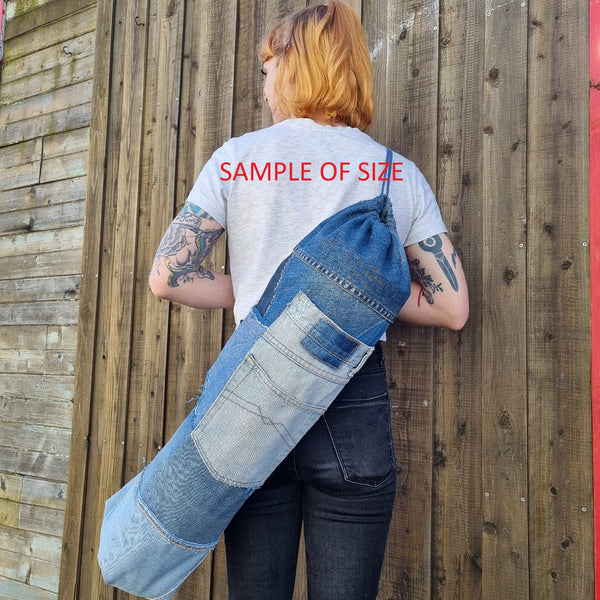 Yoga mat bag- Shades of Denim