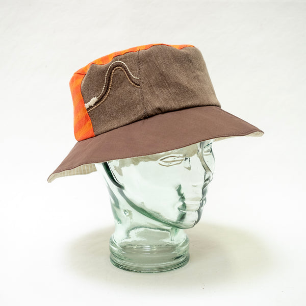 Reversible Bucket Hat - L - Autumn Aztec