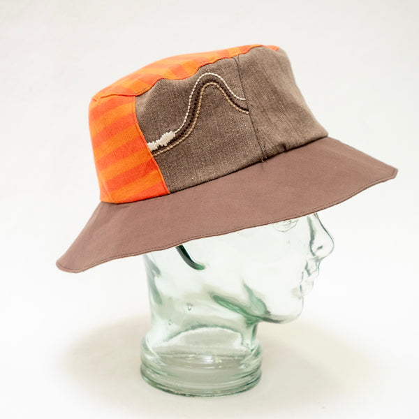 Reversible Bucket Hat - L - Autumn Aztec